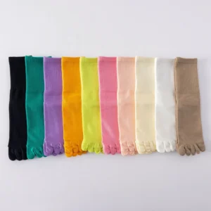 10 paires chaussettes de pilates multicolores en coton