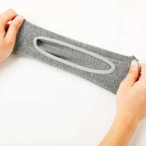 Chaussettes pilates courtes grises à orteils séparés