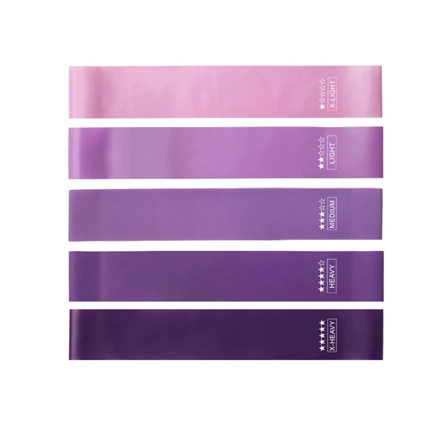 Elastiques pilates violets dégradés