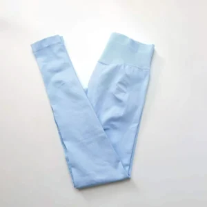 Leggings de pilates bleu clair