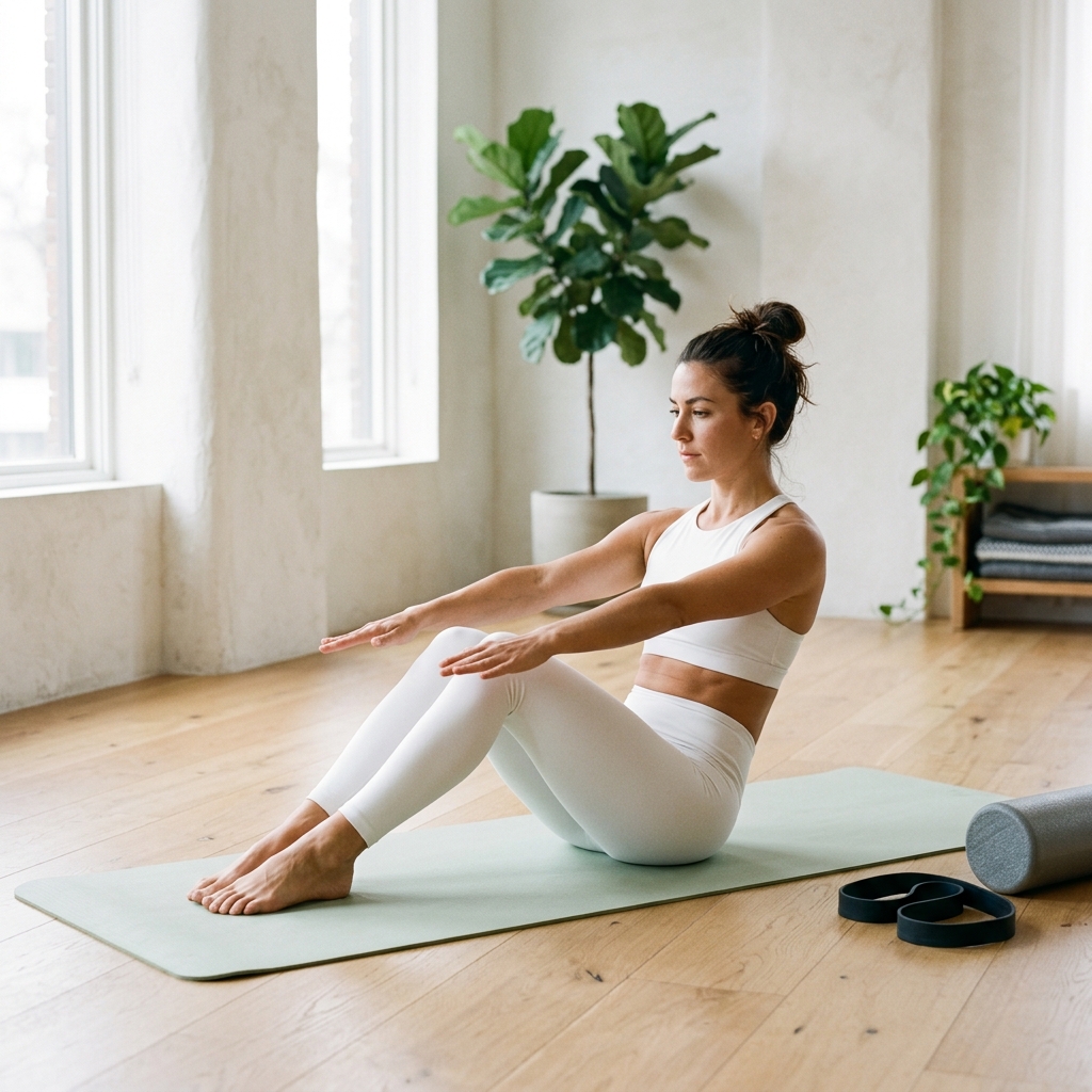 Pilates exercices - illustration